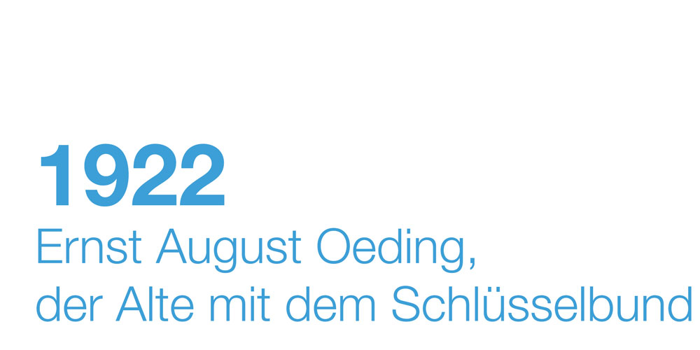 1922 - Ernst August Oeding, der Alte mit dem Schlüsselbund